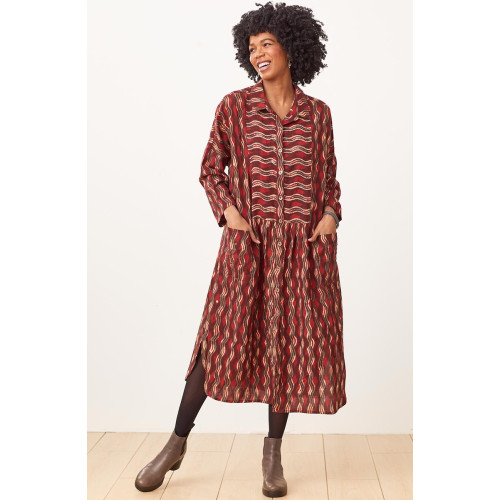 Jamini Dress - Port/Multi