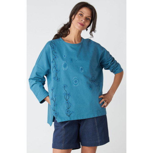 Vanya Organic French Terry Tunic - Summer night Vanya Organic French Terry Tunic - Summer night